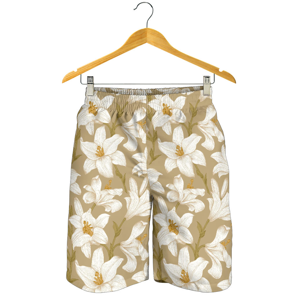 Lily Pattern Print Design LY07 Mens Shorts