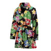 Hawaiian Themed Pattern Print Design H010 Women Bathrobe