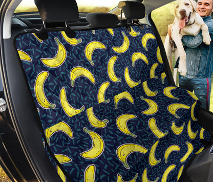 Banana Pattern Print Design BA09 Rear Dog  Seat Cover