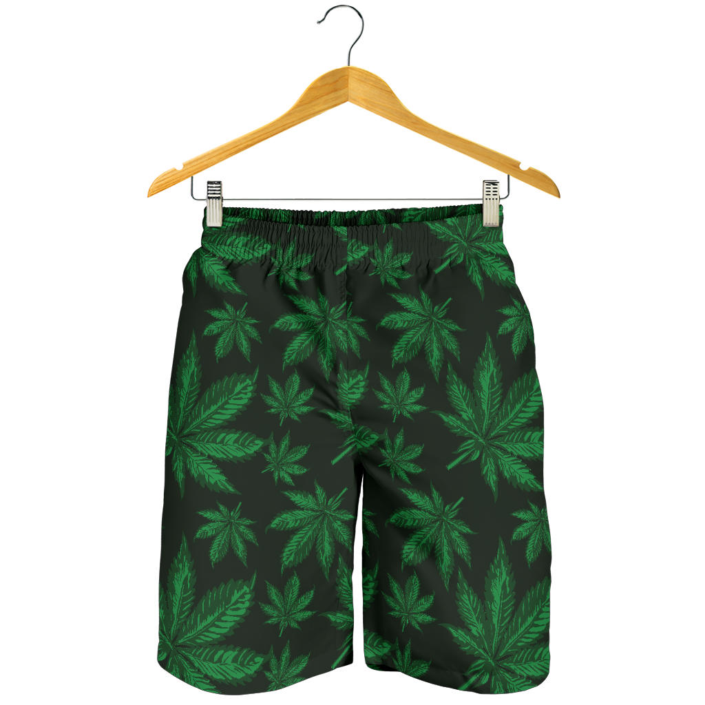 Pot Leaf Pattern Print Design A04 Mens Shorts