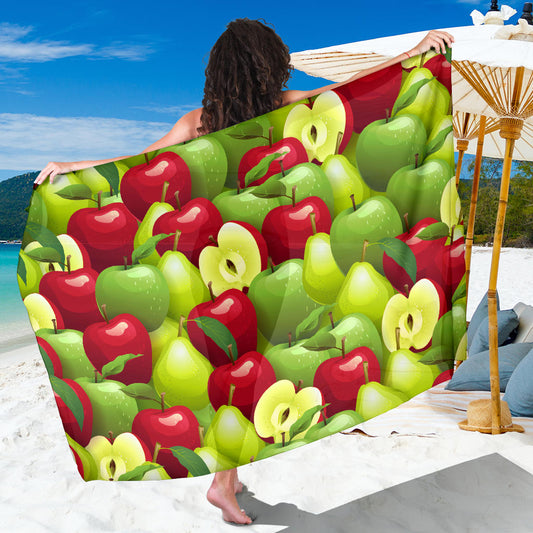 Apple Pattern Print Design AP03 Sarong Pareo Wrap