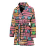 Heart Pattern Print Design HE010 Women Bathrobe