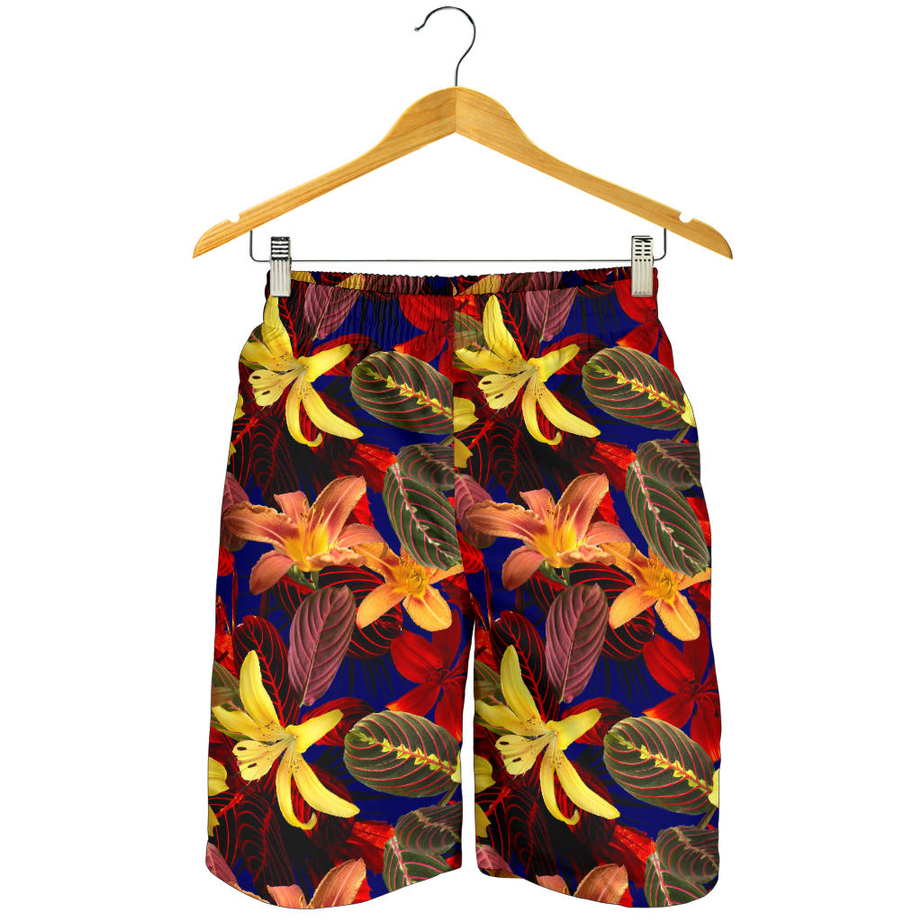 Lily Pattern Print Design LY014 Mens Shorts