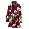 Hawaiian Themed Pattern Print Design H06 Women Bathrobe