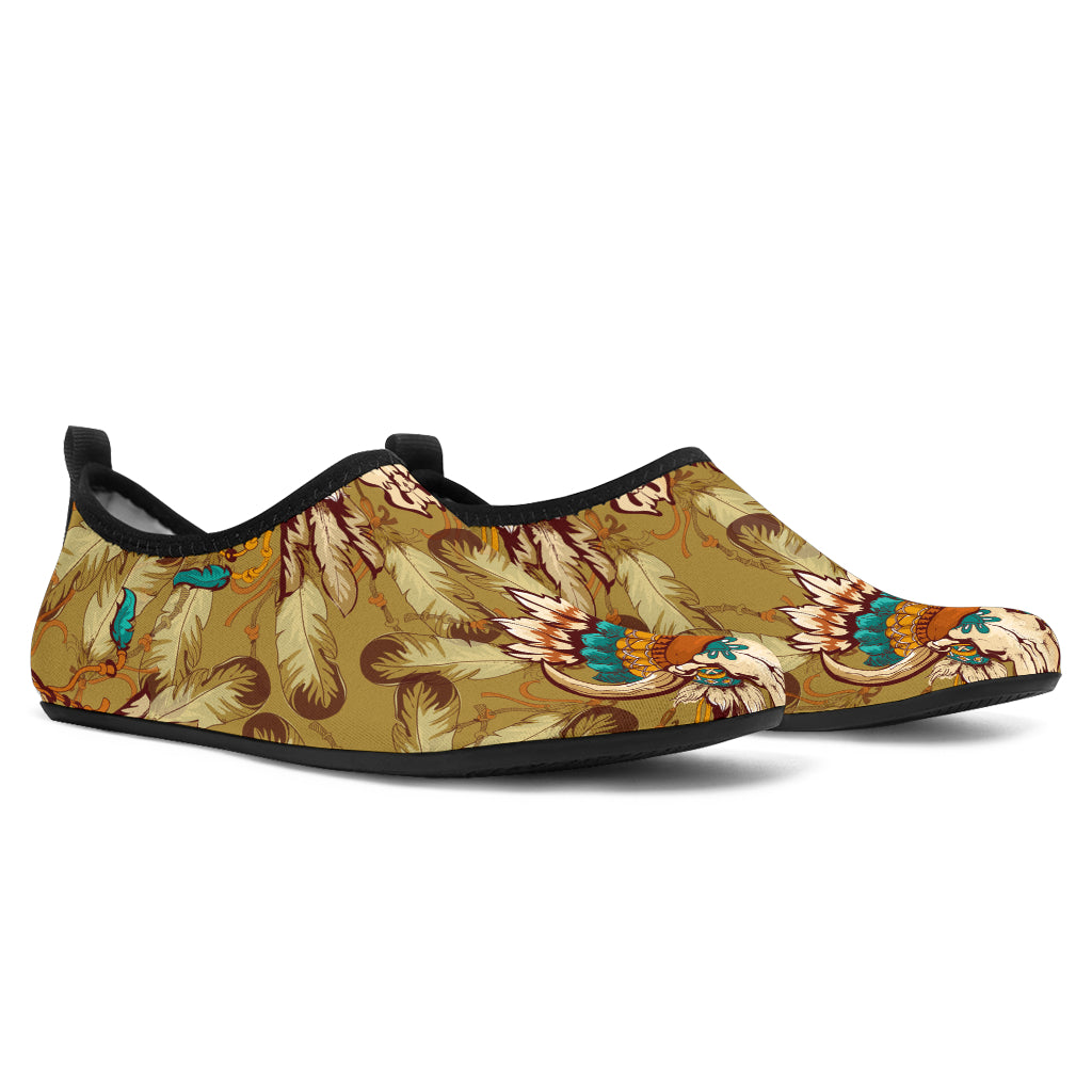 Native Indian Buffalo head Aqua Water Shoes