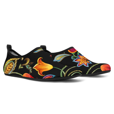 Tulip Boho Pattern Print Design TP09 Aqua Water Shoes