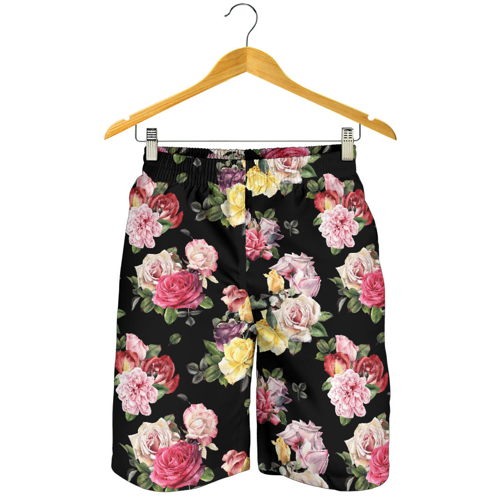 Rose Pattern Print Design RO010 Mens Shorts