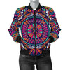 Boho Pattern Print Design 06 Women's Bomber Jacket