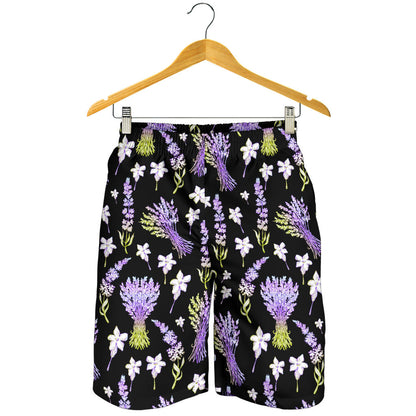 Lavender Pattern Print Design LV04 Mens Shorts