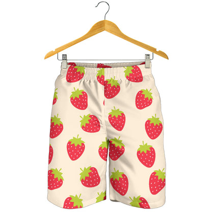 Strawberry Pattern Print Design SB02 Mens Shorts