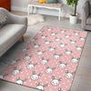 Rabbit Pattern Print Design RB02 Area Rugs