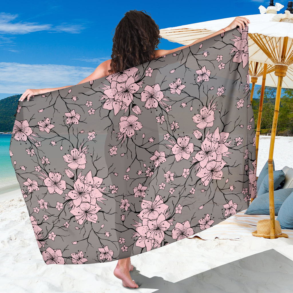 Cherry Blossom Pattern Print Design CB05 Sarong Pareo Wrap