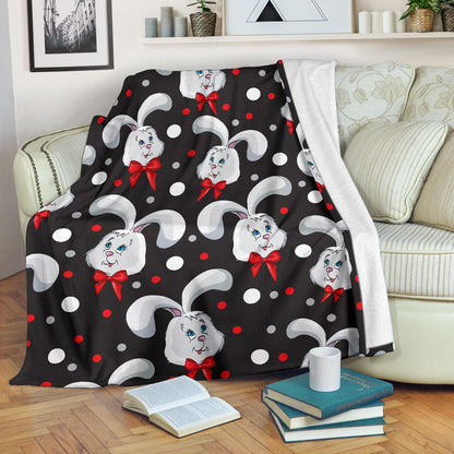 Rabbit Pattern Print Design RB012 Fleece Blanket