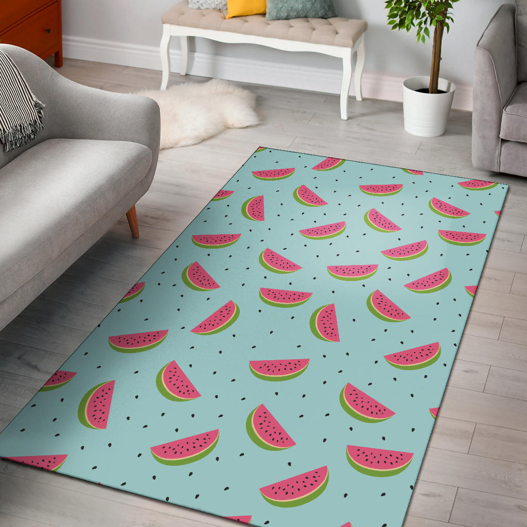 Watermelon Pattern Print Design WM06 Area Rugs