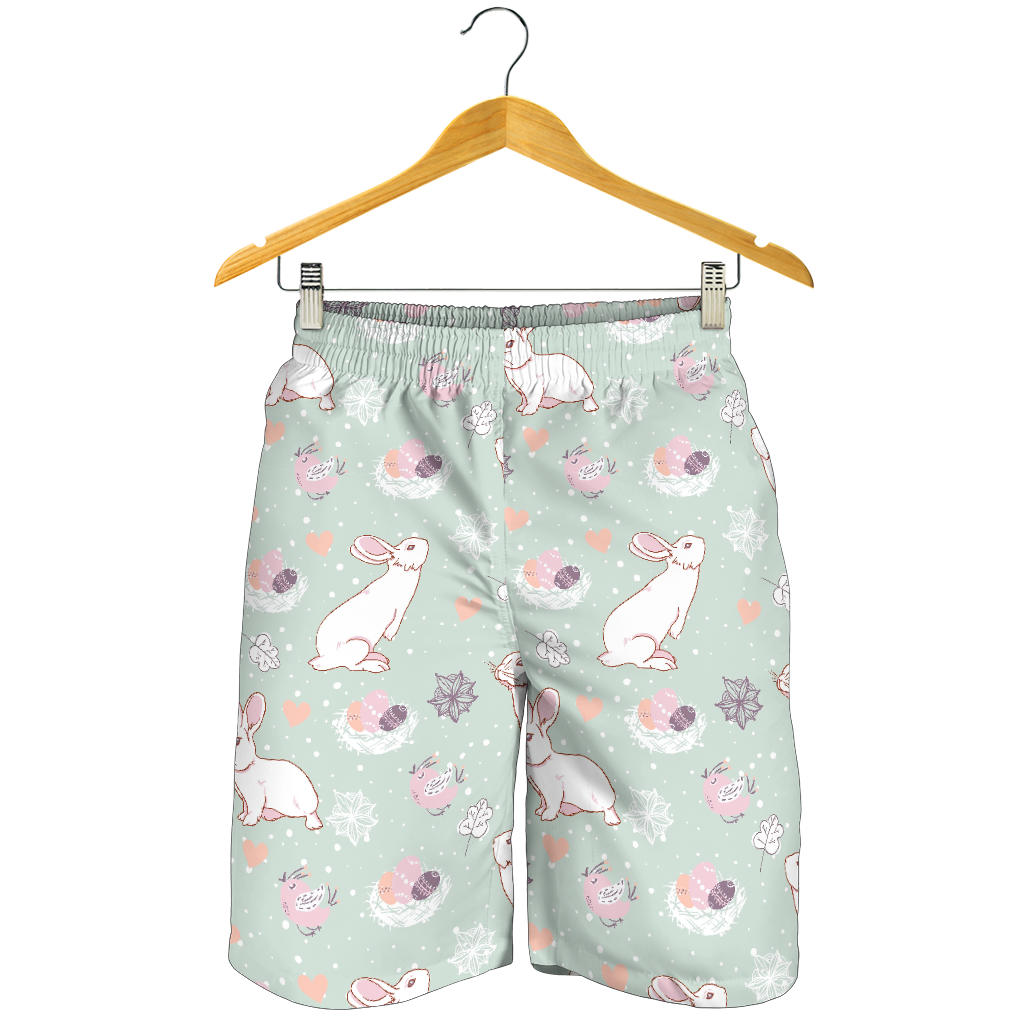 Rabbit Pattern Print Design RB011 Mens Shorts