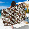 Coconut Pattern Print Design CN04 Sarong Pareo Wrap