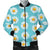 Daisy Pattern Print Design DS03 Men Bomber Jacket