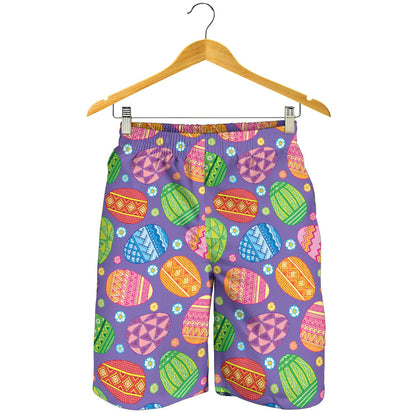 Easter Eggs Pattern Print Design RB010 Mens Shorts