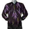 Lavender Pattern Print Design LV05 Men Bomber Jacket