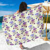 Iris Pattern Print Design IR08 Sarong Pareo Wrap