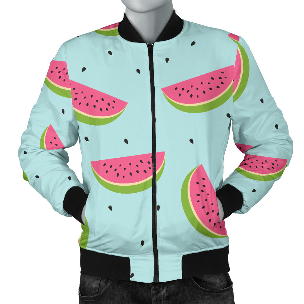 Watermelon Pattern Print Design WM06 Men Bomber Jacket