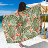 Bird Of Paradise Pattern Print Design BOP08 Sarong Pareo Wrap