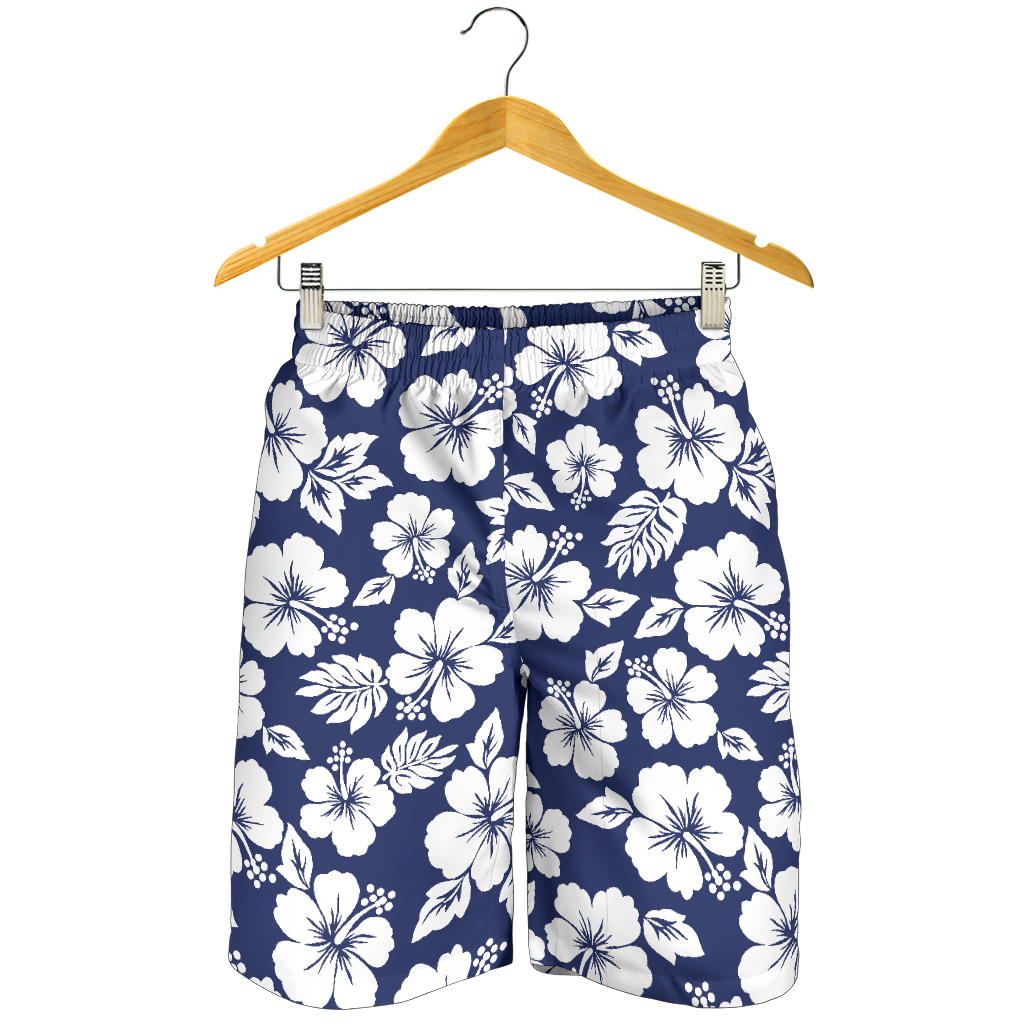Hibiscus Pattern Print Design HB012 Mens Shorts