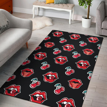 Cherry Pattern Print Design CH04 Area Rugs