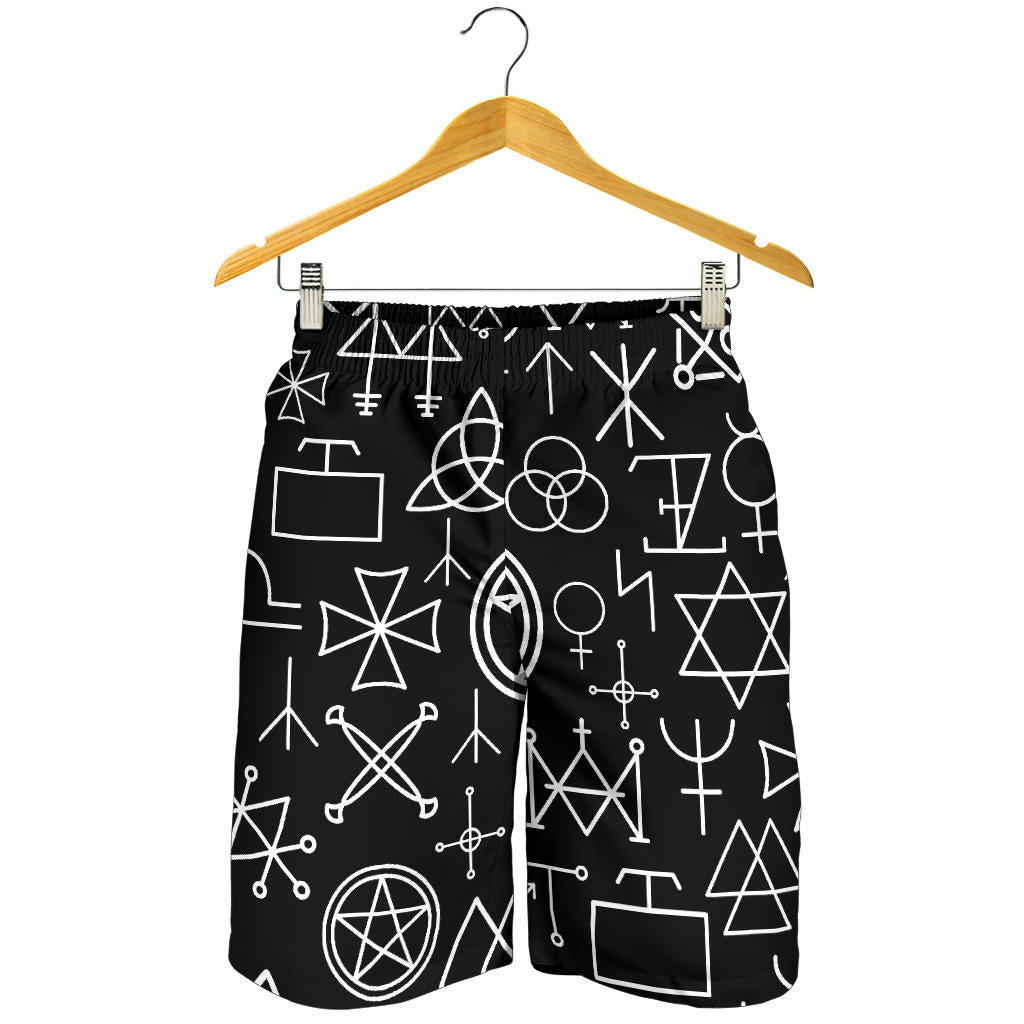 Pentagram Pattern Print Design A02 Mens Shorts