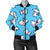 Cow Pattern Print Design 01 Women's Bomber Jacket