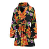 Tropical Flower Pattern Print Design TF02 Women Bathrobe