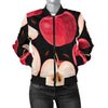 Apple Pattern Print Design AP02 Women Bomber Jacket