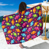 Candy Pattern Print Design CA05 Sarong Pareo Wrap