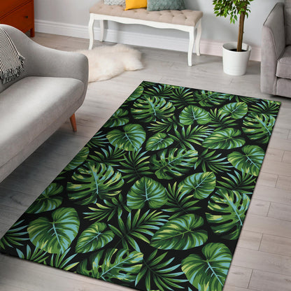 Palm Leaves Pattern Print Design PL013 Area Rugs