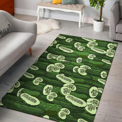 Cucumber Pattern Print Design CC01 Area Rugs