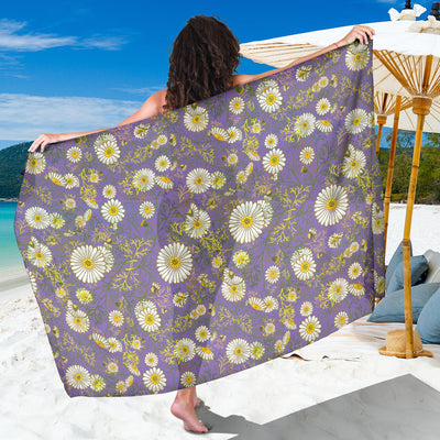 Daisy Pattern Print Design DS011 Sarong Pareo Wrap