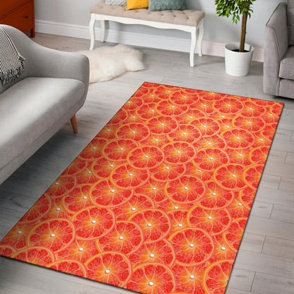 Grapefruit Pattern Print Design GF06 Area Rugs