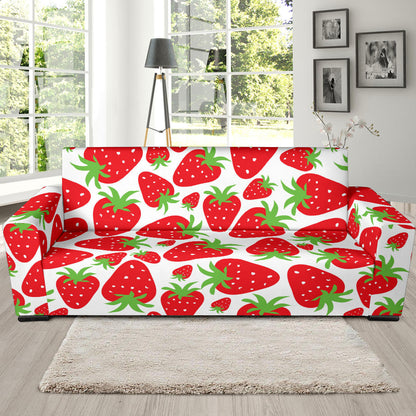 Strawberry Pattern Print Design SB01 Sofa Slipcover
