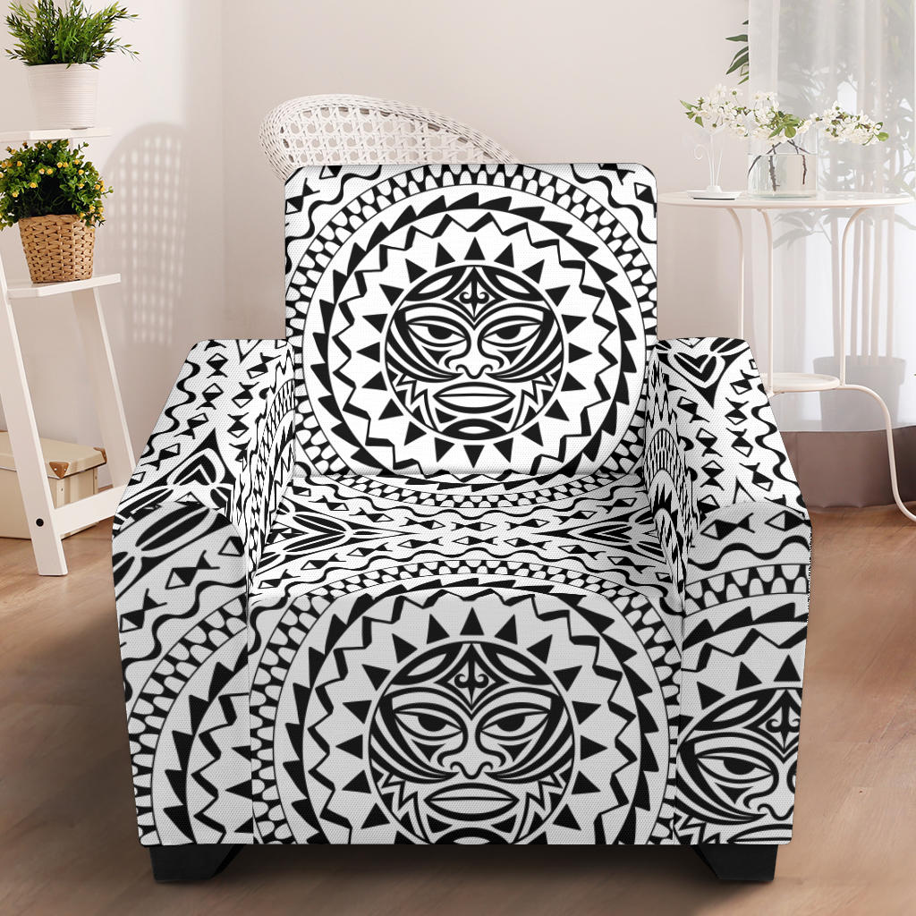 Polynesian Tribal Symbol Armchair Slipcover