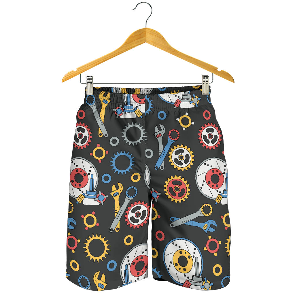 Mechanic Pattern Print Design 01 Mens Shorts