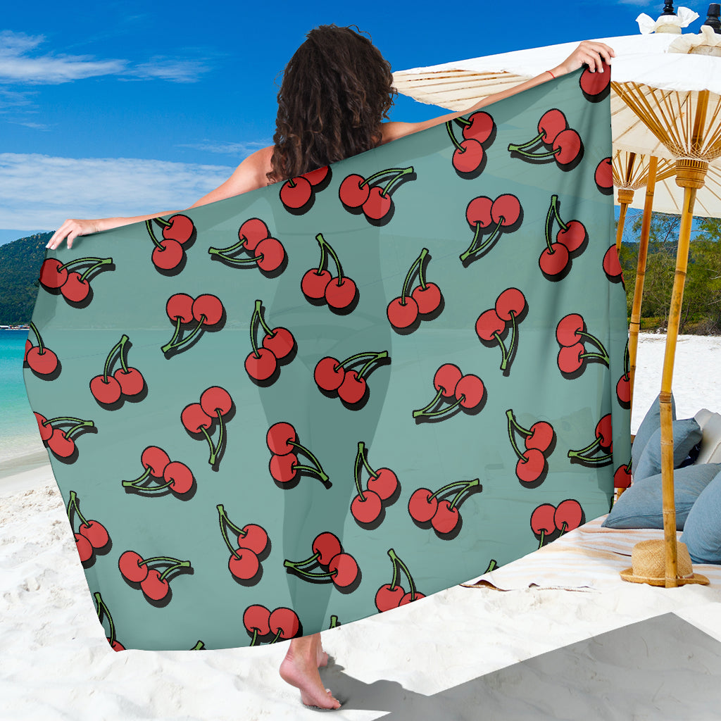 Cherry Pattern Print Design CH03 Sarong Pareo Wrap