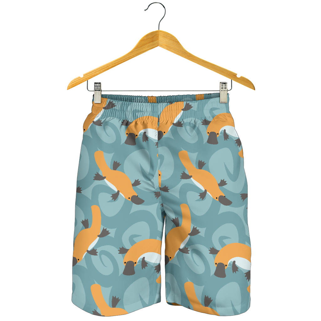 Platypus Pattern Print Design A01 Mens Shorts