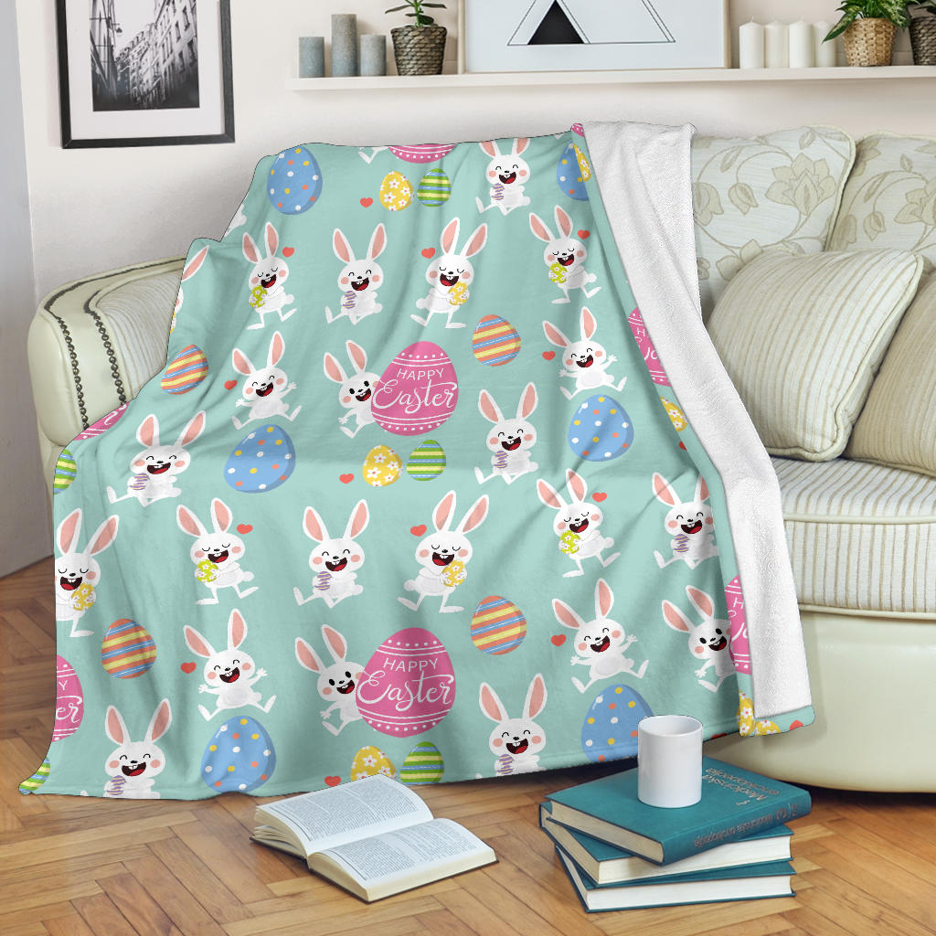Easter Eggs Pattern Print Design RB014 Fleece Blanket
