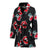 Cherry Pattern Print Design CH04 Women Bathrobe