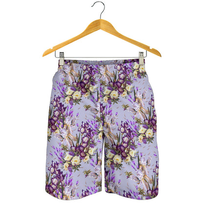 Iris Pattern Print Design IR07 Mens Shorts