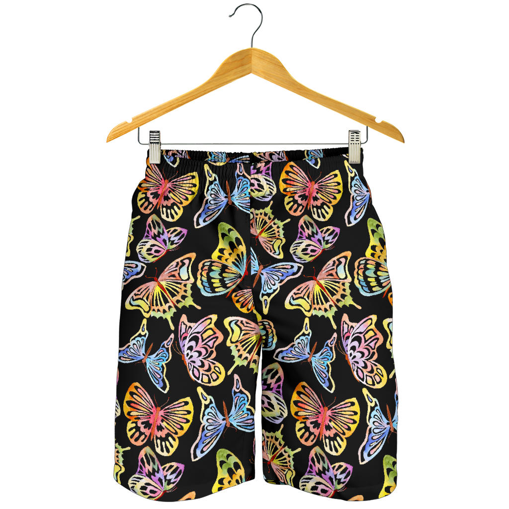 Butterfly Water Color Rainbow Mens Shorts