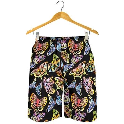 Butterfly Water Color Rainbow Mens Shorts