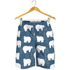 Polar Bear Pattern Print Design A01 Mens Shorts