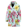 Lily Pattern Print Design LY010 Women Bathrobe