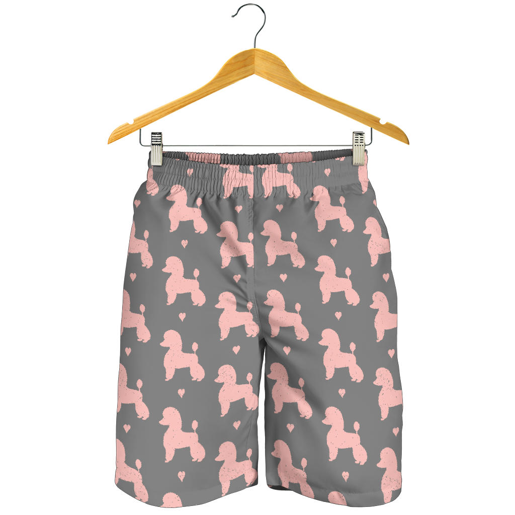 Poodle Pattern Print Design A02 Mens Shorts